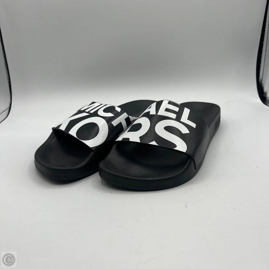 Sandals Flats By Michael By Michael Kors In Black, Size: 7