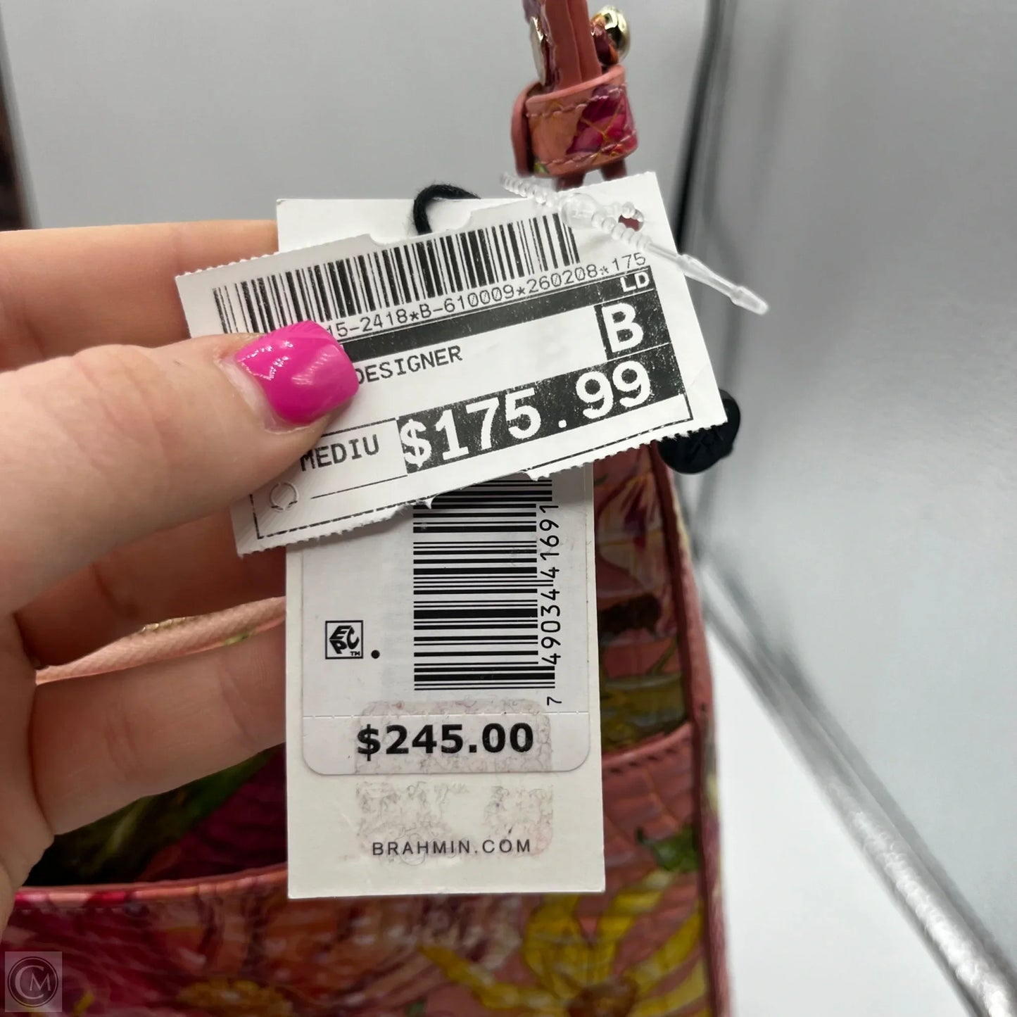 Handbag Designer By Brahmin, Size: Medium