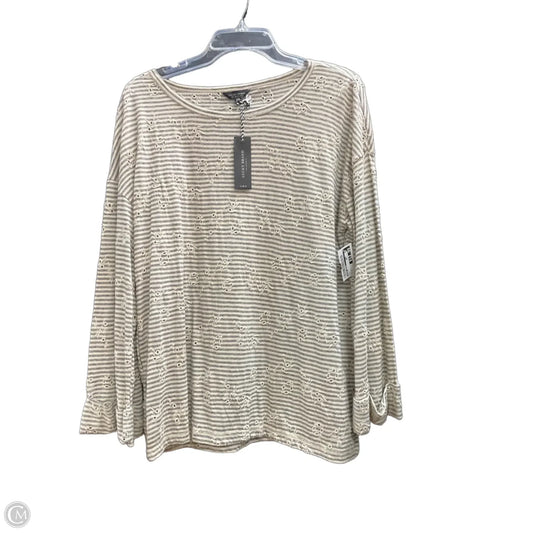 Top Long Sleeve By Lucky Brand In Tan, Size: L