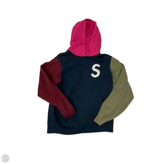 Sweatshirt Luxury Designer By Supreme In Multi-colored, Size: S