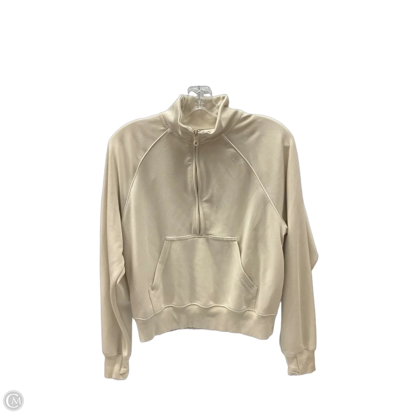 Sweatshirt Collar By Offline In Cream, Size: S