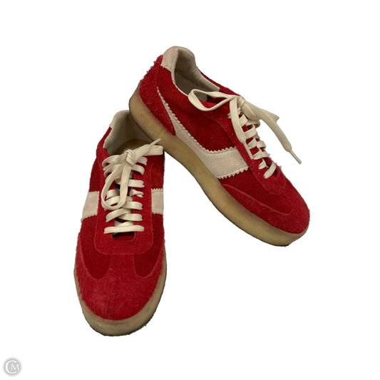 Shoes Sneakers By Clarks In Red, Size: 8