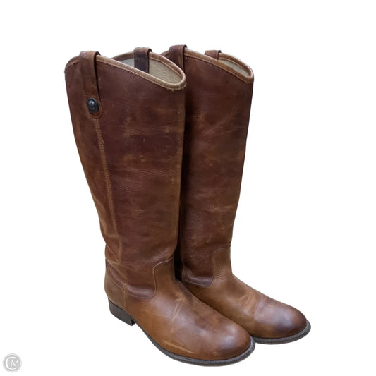 Boots Designer By Frye In Brown, Size: 11