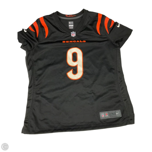 Top Short Sleeve By Nike In Black & Orange, Size: Xl