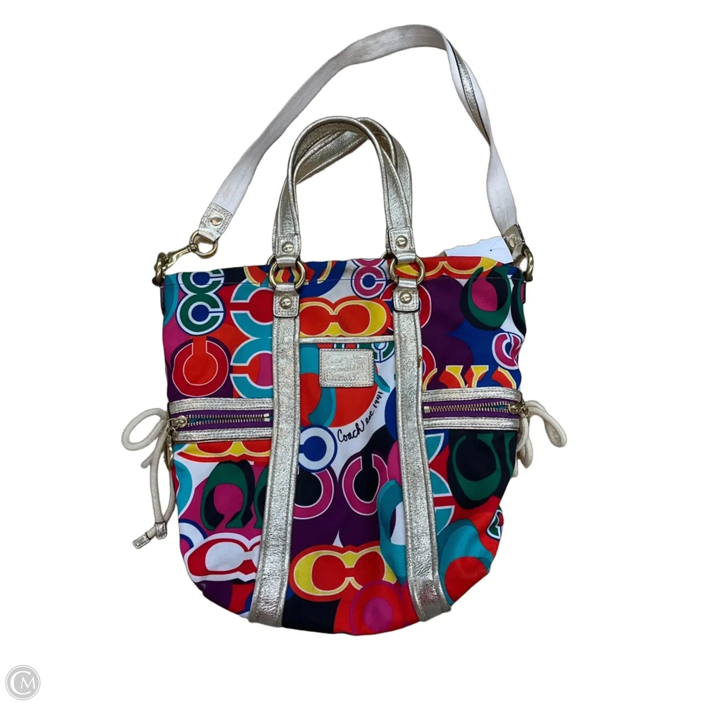 Handbag Designer By Coach, Size: Medium