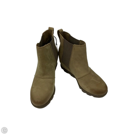Boots Ankle Heels By Sorel In Green, Size: 8