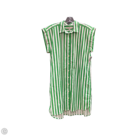Dress Casual Midi By Loft In Striped Pattern, Size: 10
