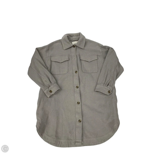 Top Long Sleeve Basic By Aerie In Grey, Size: L
