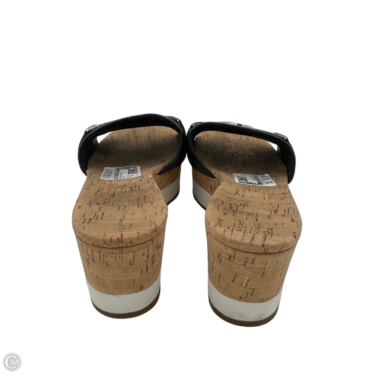 Sandals Heels Wedge By Michael By Michael Kors In Black, Size: 8.5
