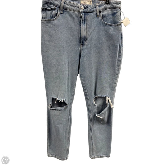 Jeans Skinny By Abercrombie And Fitch In Blue Denim, Size: 10