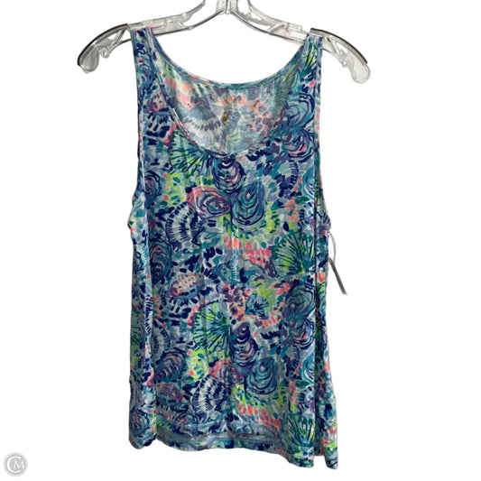 Top Sleeveless Designer By Lilly Pulitzer In Floral Print, Size: L