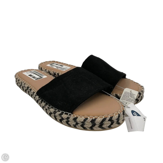 Sandals Flats By Old Navy In Black & Tan, Size: 9.5