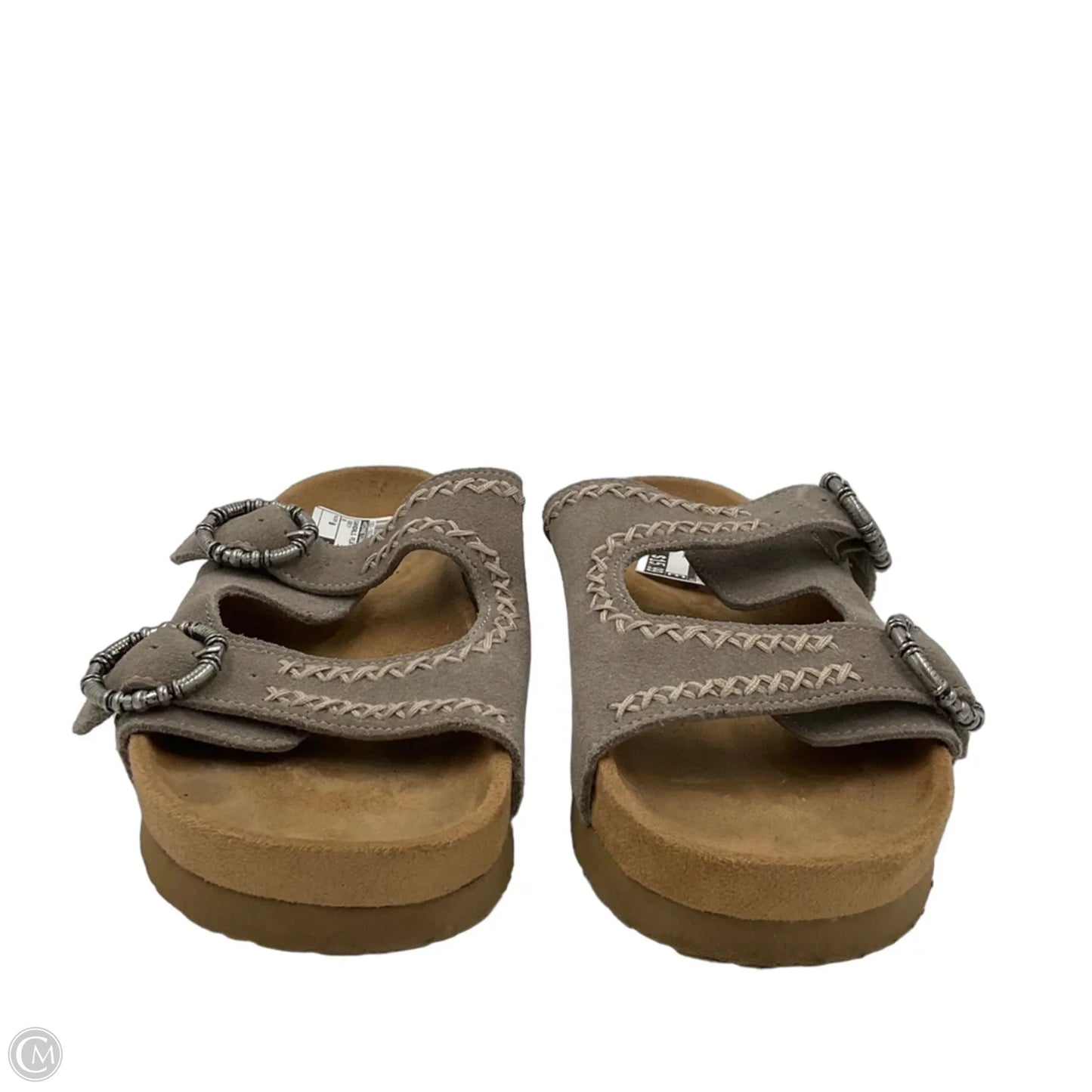 Sandals Flats By Minnetonka In Grey, Size: 8