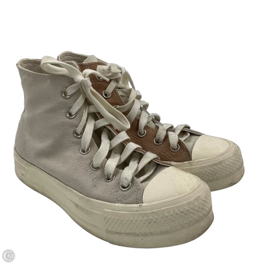 Shoes Sneakers By Converse In Cream & Grey, Size: 7