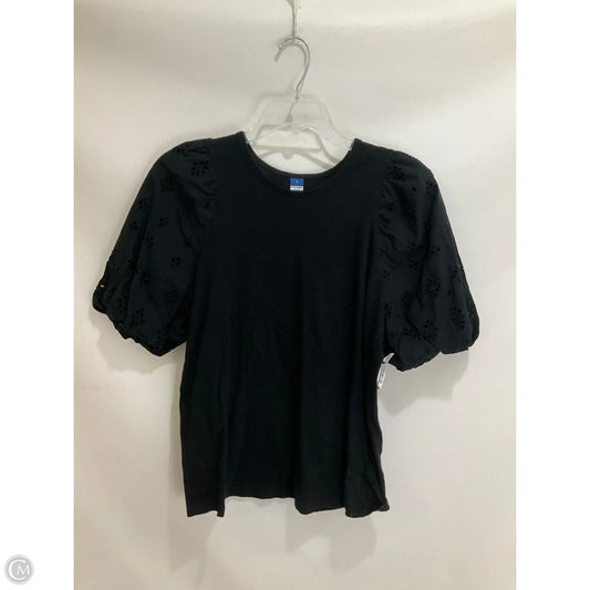 Top Short Sleeve By Old Navy In Black, Size: S