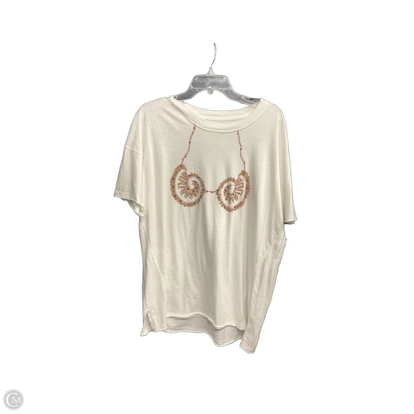 Top Short Sleeve By Aerie In White, Size: M