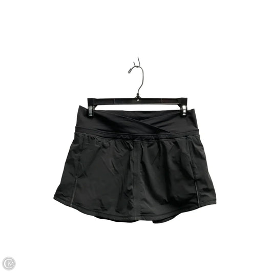 Athletic Skort By Lululemon In Black, Size: 6