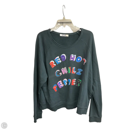 Sweatshirt Crewneck By Anthropologie In Grey, Size: M