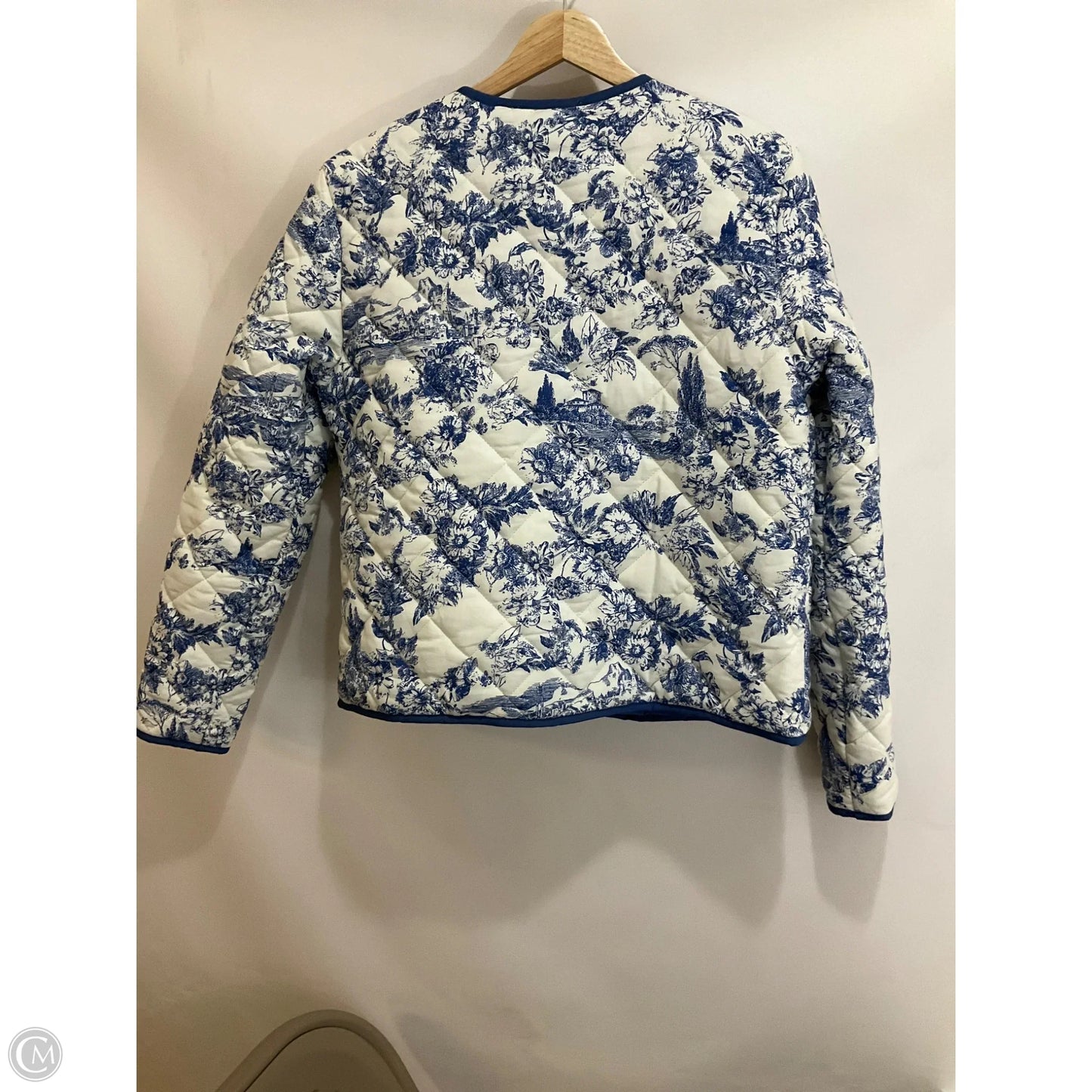 Jacket Puffer & Quilted By Rachel Zoe In Floral Print, Size: M