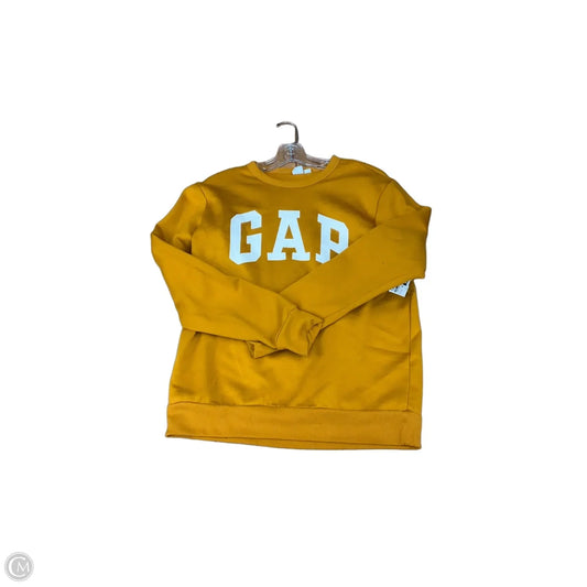 Sweatshirt Crewneck By Gap In Yellow, Size: S