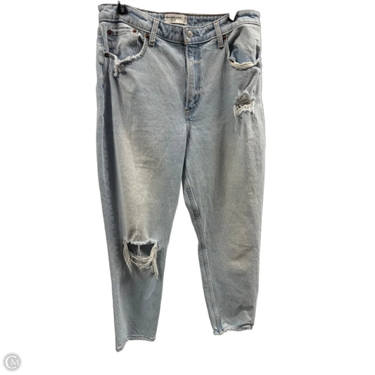 Jeans Boyfriend By Abercrombie And Fitch In Blue Denim, Size: 12