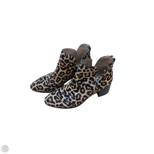 Boots Ankle Heels By Franco Sarto In Animal Print, Size: 7