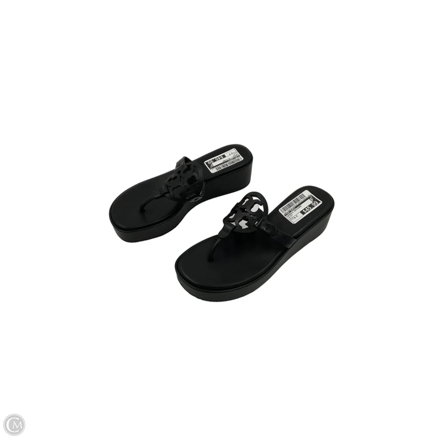 Sandals Designer By Tory Burch In Black, Size: 6.5