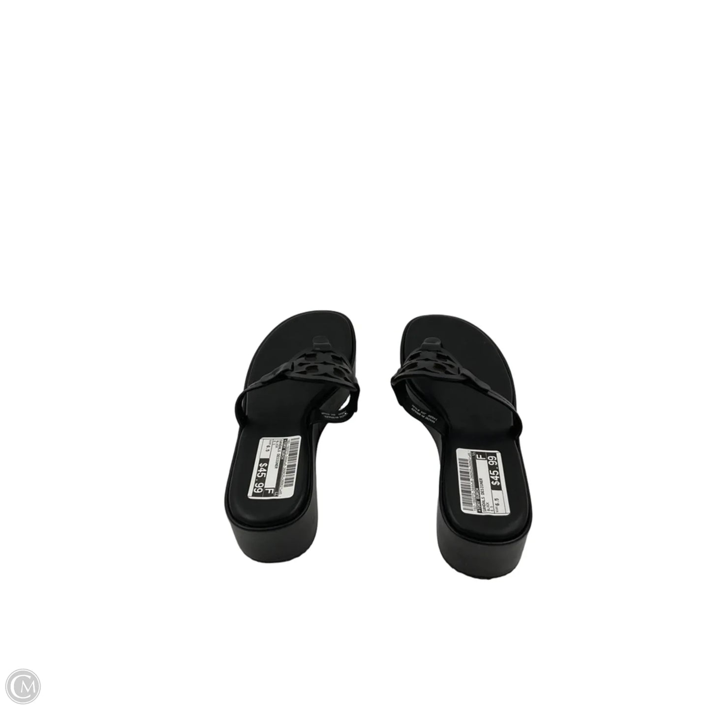 Sandals Designer By Tory Burch In Black, Size: 6.5