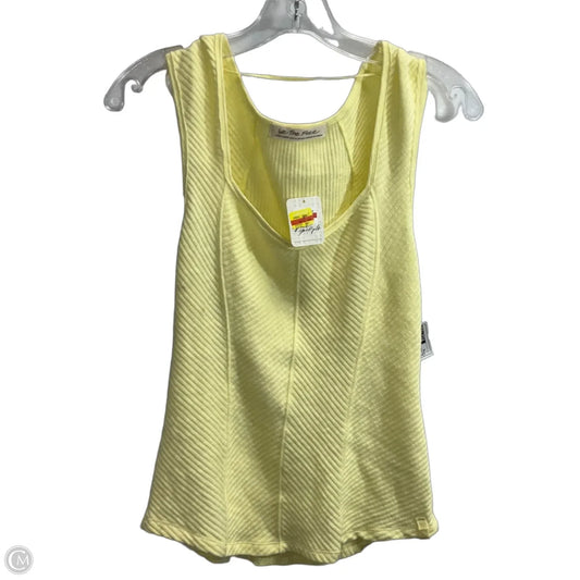 Top Short Sleeve By Free People In Yellow, Size: Xl