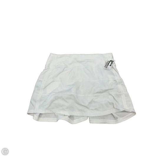 Athletic Skort By Lululemon In White, Size: 2