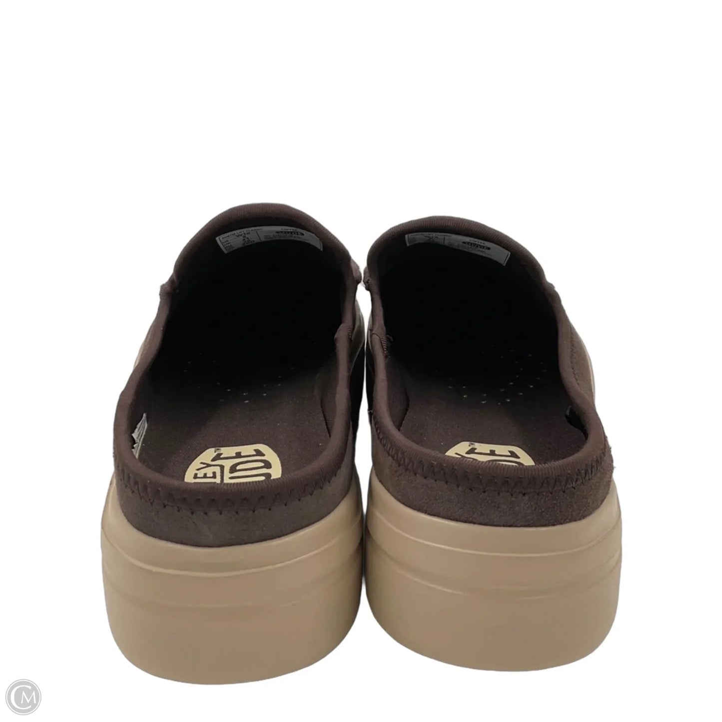 Shoes Flats By Hey Dude In Brown, Size: 10