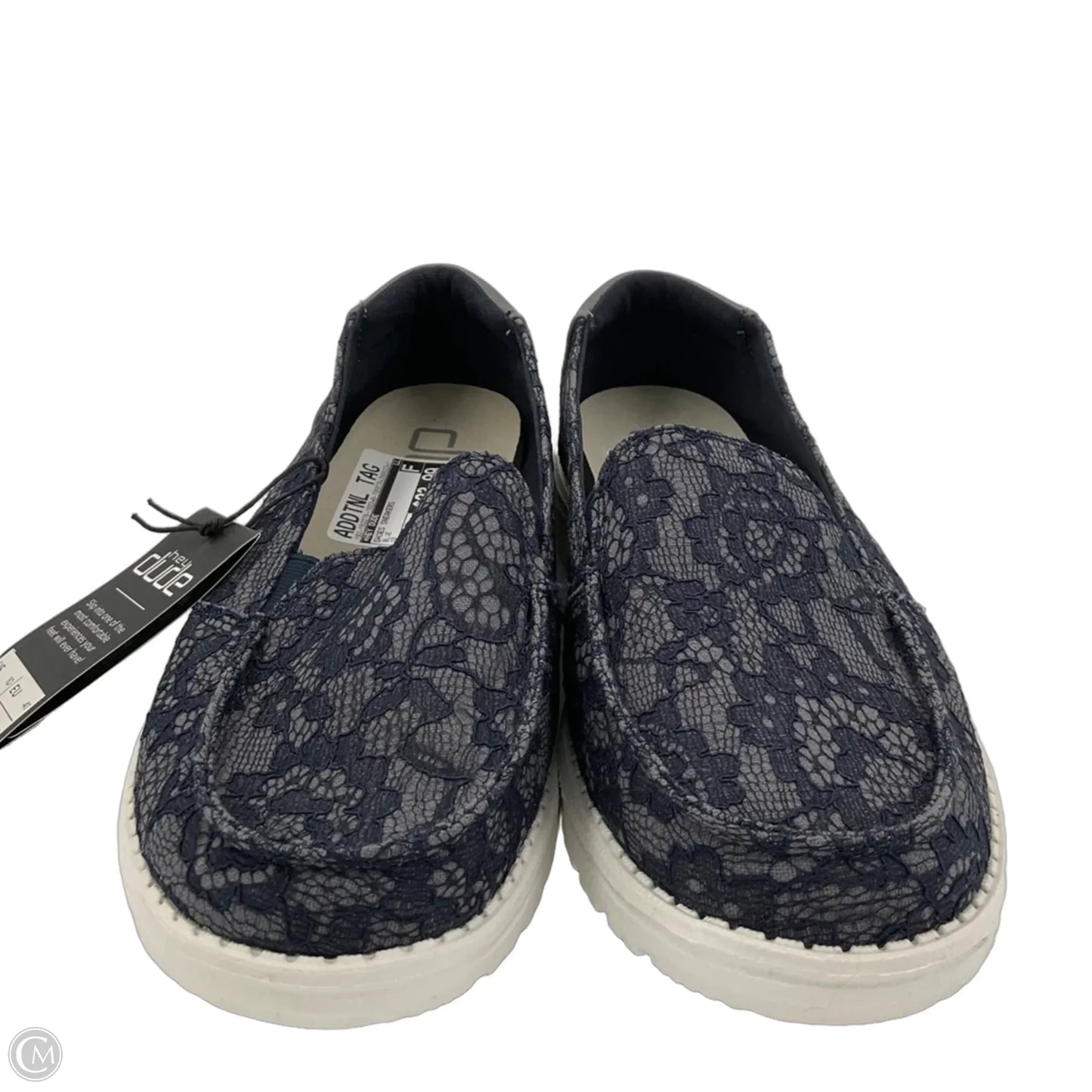 Shoes Sneakers By Hey Dude In Blue, Size: 10