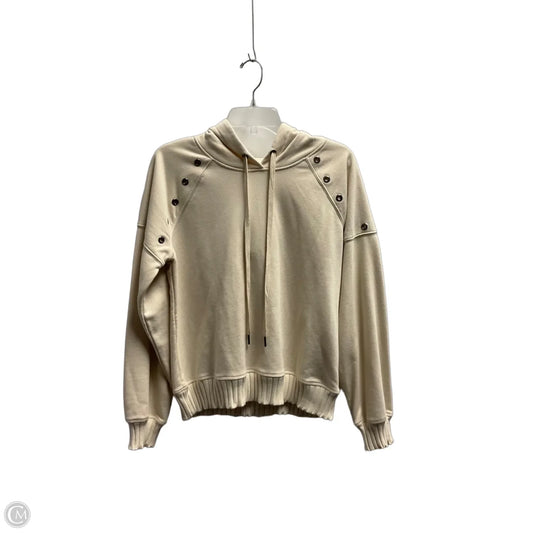 Sweatshirt Hoodie By Evereve In Cream, Size: M