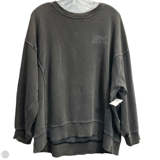 Sweatshirt Crewneck By Aerie In Grey, Size: M