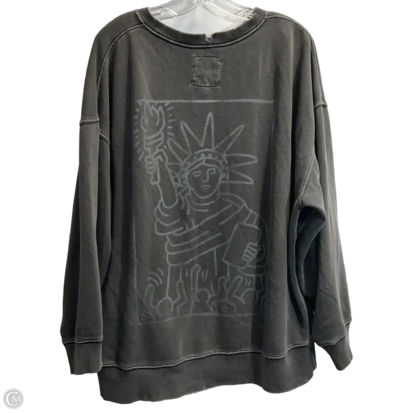 Sweatshirt Crewneck By Aerie In Grey, Size: M