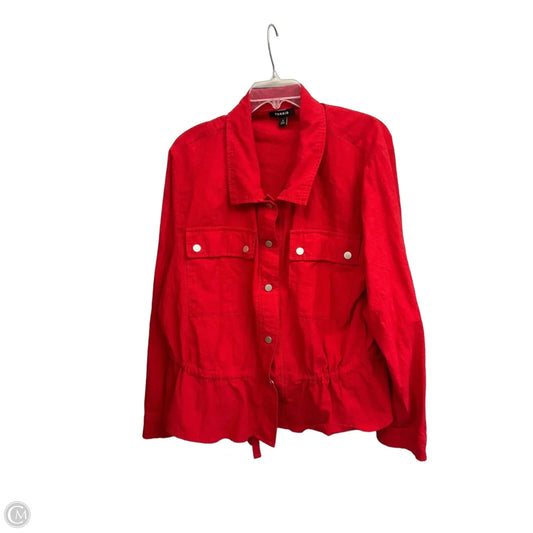 Top Long Sleeve By Torrid In Red, Size: 2x