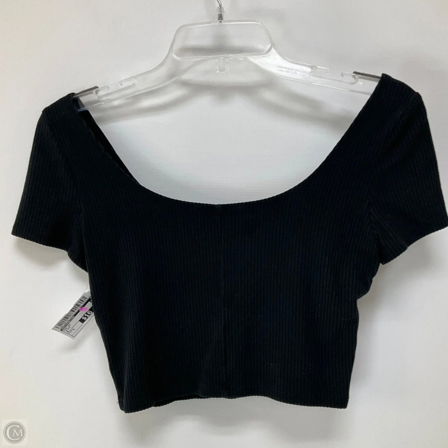 Top Short Sleeve By Reformation In Black, Size: S