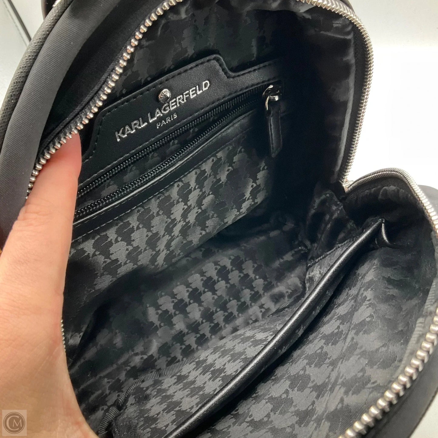 Backpack Designer By Karl Lagerfeld, Size: Small