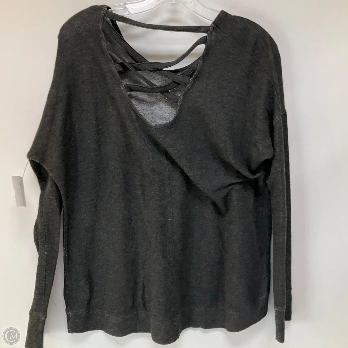 Athletic Top Long Sleeve Crewneck By Clothes Mentor In Grey, Size: S