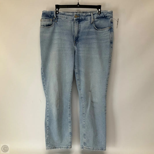 Jeans Skinny By Good American In Blue Denim, Size: 8