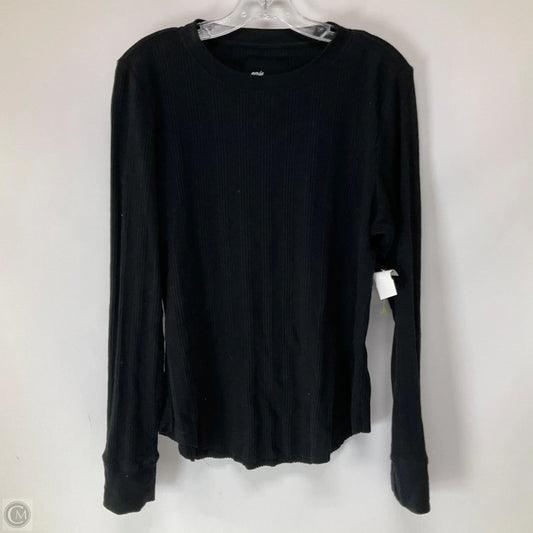 Top Long Sleeve By Aerie In Black, Size: Xl