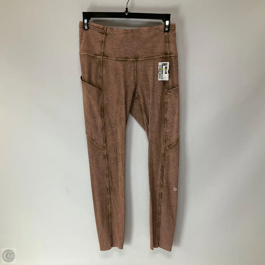 Athletic Leggings By Lululemon In Pink, Size: 6