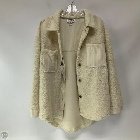 Jacket Faux Fur & Sherpa By For The Republic In Cream, Size: L