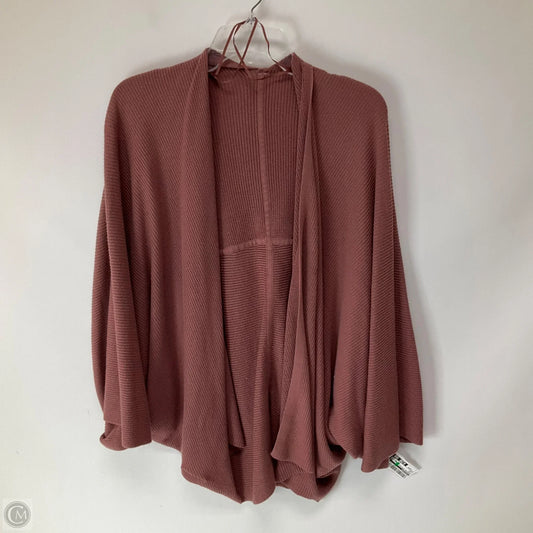 Sweater Cardigan By Lululemon In Pink, Size: Osfm