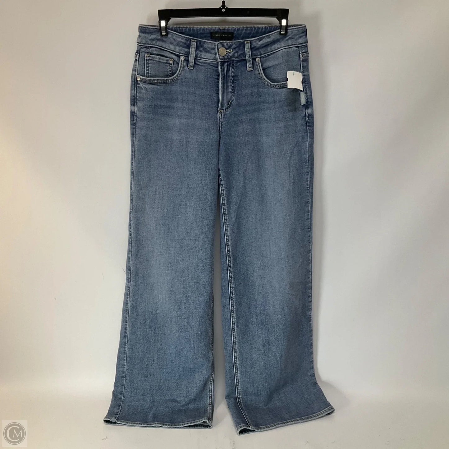 Jeans Wide Leg By Silver In Blue Denim, Size: 2