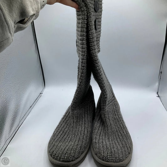 Boots Designer By Ugg In Grey, Size: 9