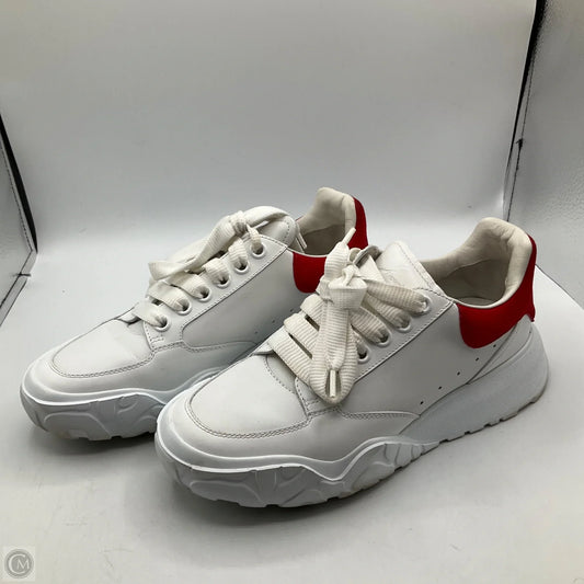 Shoes Luxury Designer By Alexander Mcqueen In Red & White, Size: 8