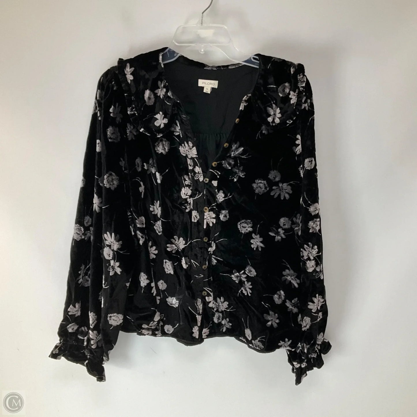 Top Long Sleeve By Pilcro In Black, Size: Xl