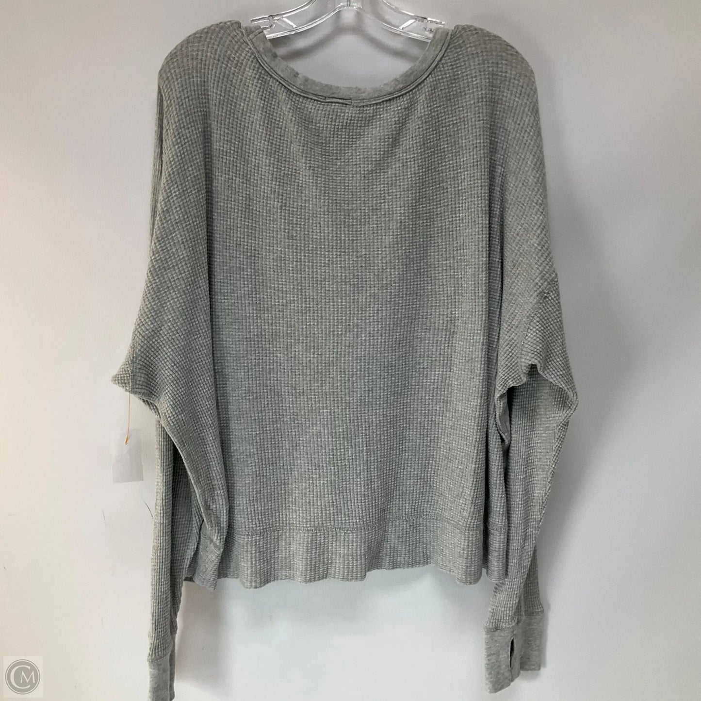 Top Long Sleeve By Aerie In Grey, Size: M