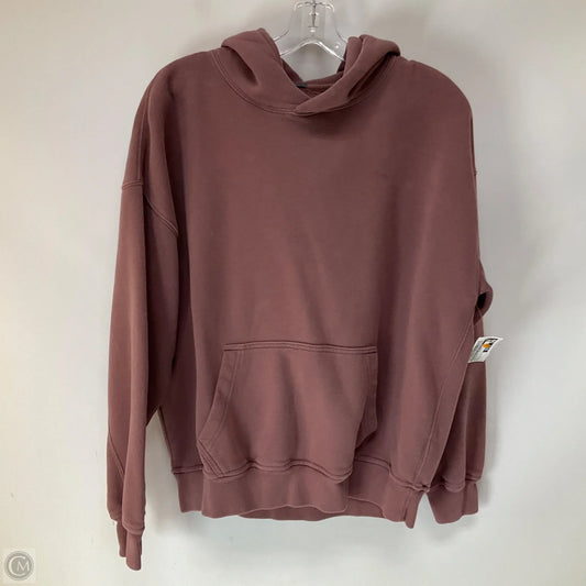 Sweatshirt Hoodie By Abercrombie And Fitch In Mauve, Size: S